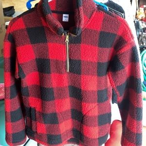 Old navy plaid fleece